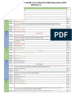 PROGRAMACIÓN SEMANA DEL 18 - 24 de Octubre