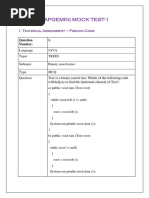 Capgemini Mock Test-1