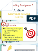 Araling Panlipunan 3: Aralin 6