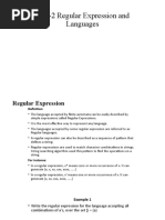 Unit-2 Regular Expression and Languages