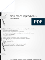 Non-Meat Ingredients Used in Meat Industry