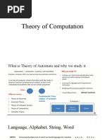 Theory of Computation-Lecture 1