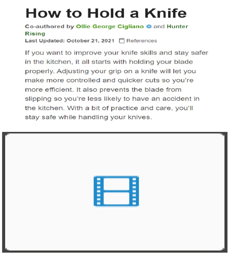 Knife Skills PDF