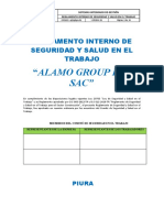 REGLAMENTO INTERNO DE SEGURIDAD Y SALUD EN EL TRABAJO Alamo