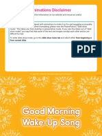Good Morning Wake Up Song Powerpoint Us CM 142