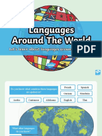 Languages of the World Flashcards