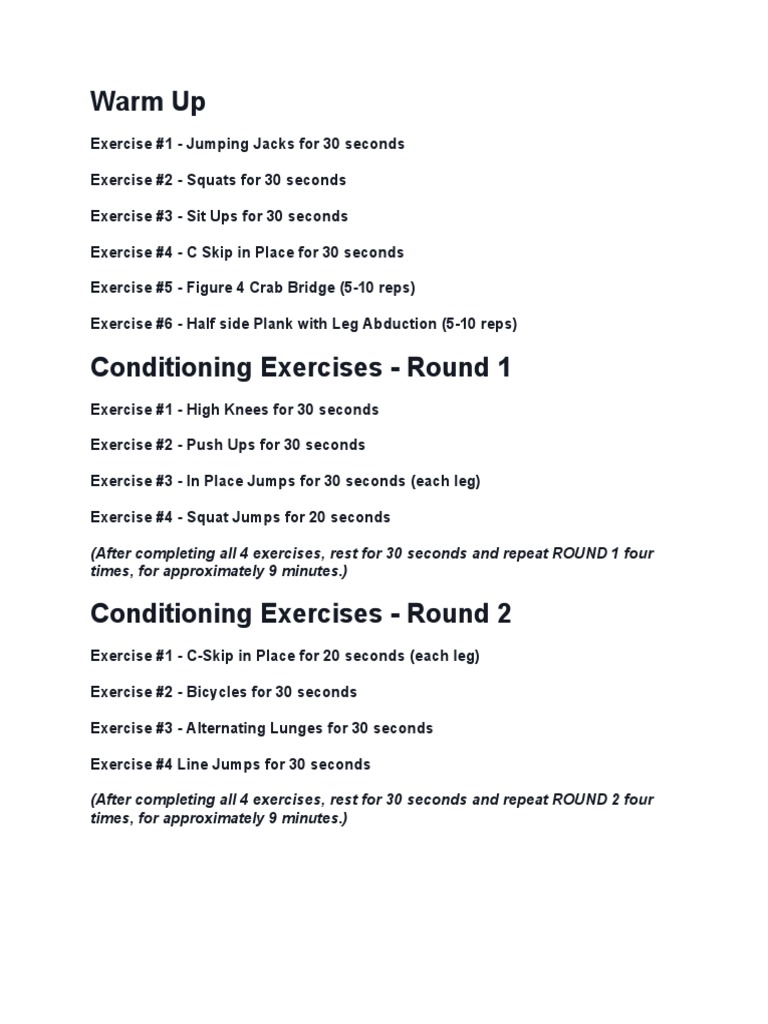 Basketball Workout Routine PDF Human Body Weight Strength Training
