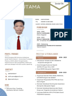 Putih Coklat Modern Kepala Barista Resume