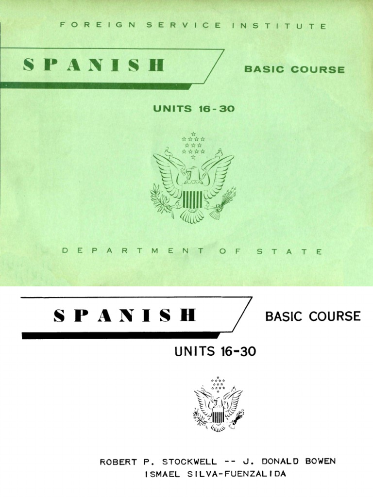 FSI Spanish Course Units 16-30 Overview | PDF | Stress (Linguistics ...