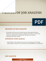 Process of Job Analysis and Evaluation