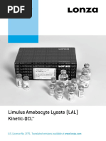 Lonza Certificate of Analysis for E50-643 | PDF