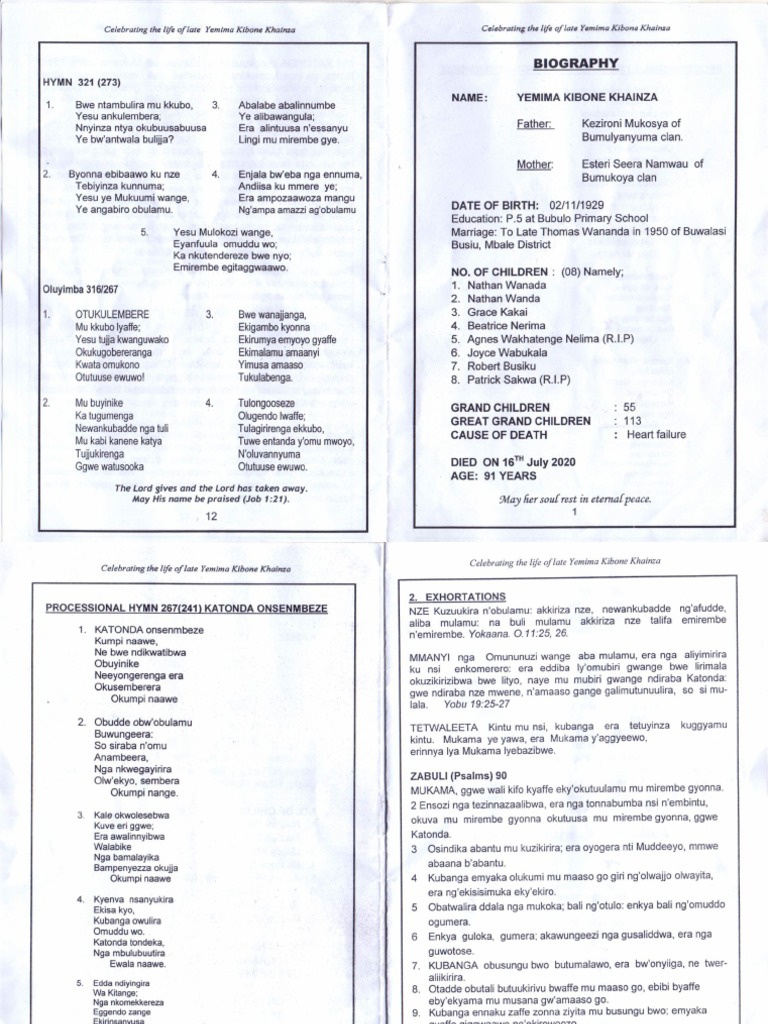 Order of Service | PDF