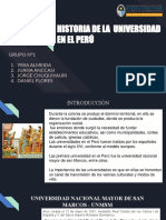 Historía de La Universidad en Perú