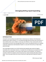 Boiling Liquid Expanding Vapour Explosion - Industrial Safety Review