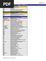 Baseline Function List en CL