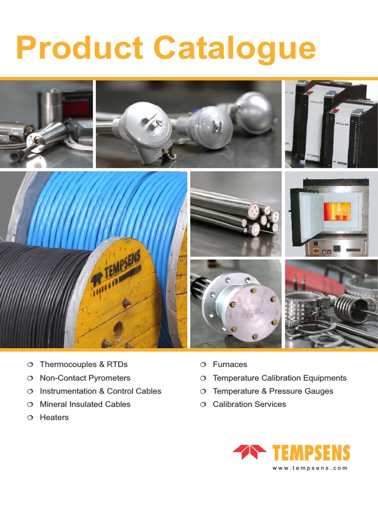 Tempsens Product Overview | PDF | Thermocouple | Materials