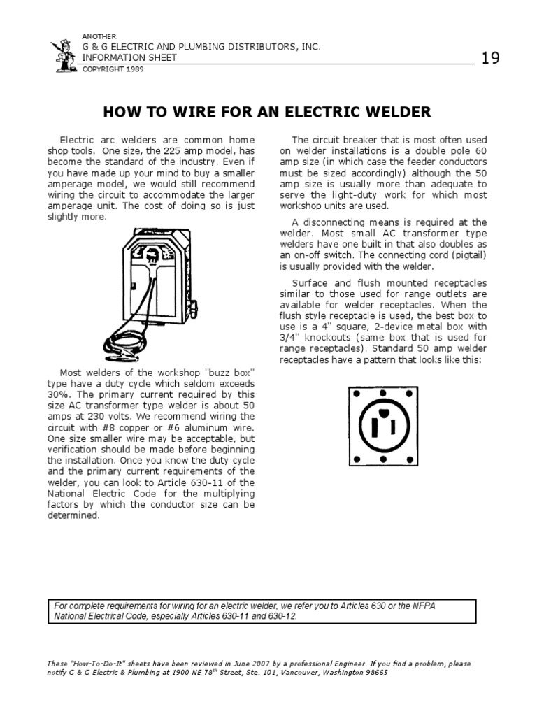 19 How To Wire An Electric Welder PDF Construction Welding