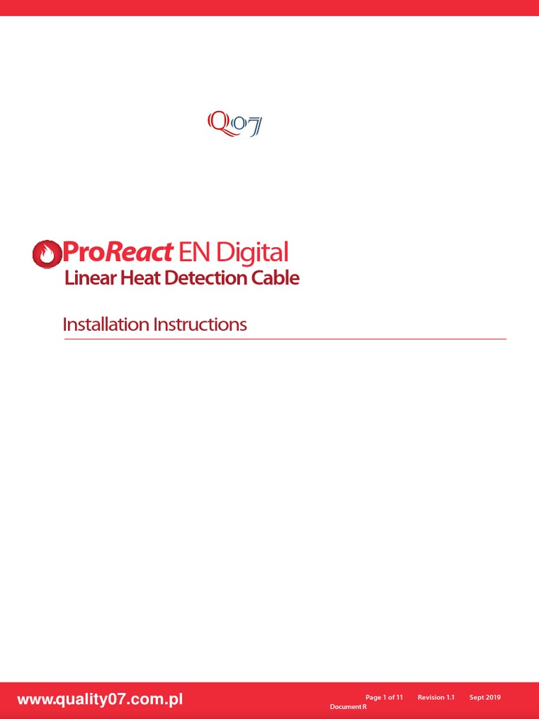 ProReact EN Digital LHD Installation Instructions Rev 11 PDF