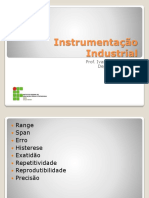 Instrumentação Industrial 2 Terminologia