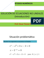 INTRODUCCIÓN Solucion Ecuaciones No Lineales Otg 2022 II