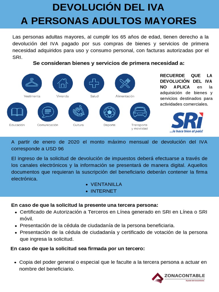 Devolución del IVA para Adultos Mayores | PDF | Negocios | Finanzas y ...