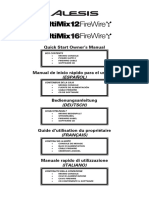 MultiMix 12-16 FireWire Quick Start