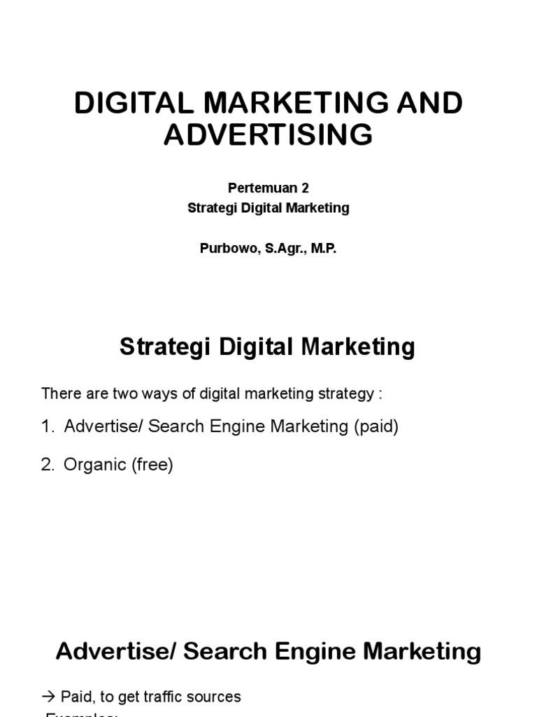 Strategi Digital Marketing Efektif | PDF | Bisnis