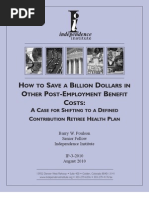 How To Save A Billion Dollars in Other Post-Employment Benefit Costs
