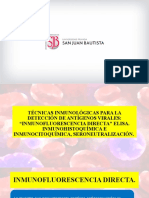 SEMANA 7  TECNICAS NMUNOFLUORESCENCIA DIRECTA”ELISA. INMUNOHISTOQUÍMICA E INMUNOCITOQUÍMICA,SERONEUTRALIZACIÓN.