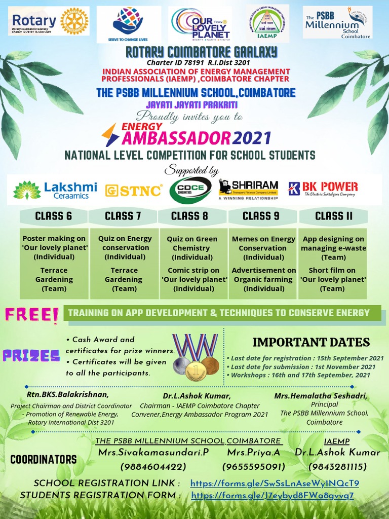 Energy Ambassador Program For Students | PDF