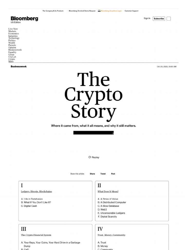 The Only Crypto Story You Need, by Matt Levine | PDF | Finance & Money  Management | Computers