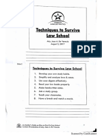 Techniques To Survive Law School