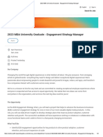 Adobe - 2023 MBA University Graduate - Engagement Strategy Manager