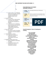 Learner-Centered Teaching Principles