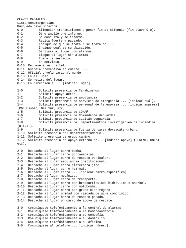 Claves Bomberos PDF Servicios de emergencia Gestión de emergencias