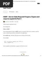 SSRF - Server Side Request Forgery (Types and Ways To Exploit It) Part-1 - by SaN ThosH - Medium