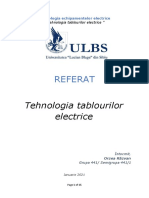Referat Tehnologia Tablourilor Electrice