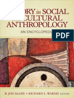 Theory in Social and Cultural Anthropology An Encyclopedia (R. Jon McGee, Richard L. Warms)