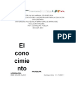 Características y tipos de conocimiento