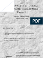 BASIC CONCEPTS IN TOURISM PLANNING AND DEVELOPMENT