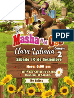 Masha y El Oso 02 Invitacion