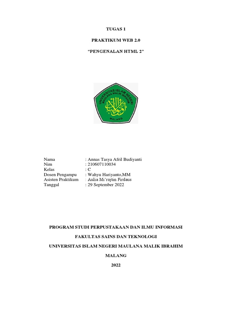 Pengenalan Sintaks HTML untuk Pemula | PDF