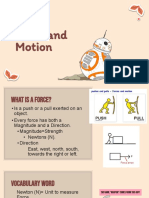 Unbalanced Forces Notes