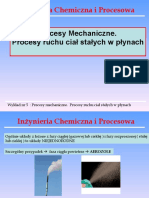 Wyklad - 5 - Procesy Ruchu Ciał Stałych W Płynach