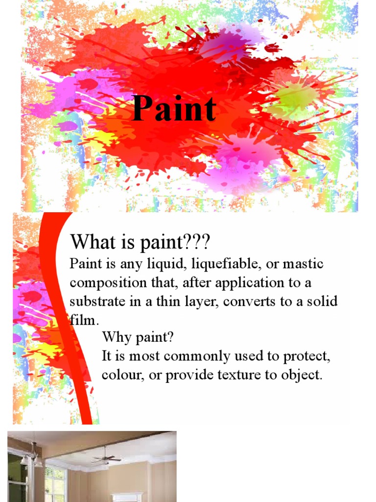 Paint Presentation PDF Paint Materials
