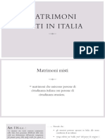 Matrimoni Misti in Italia