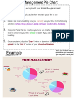 Time Management Pie Chart Template for School Google Drive