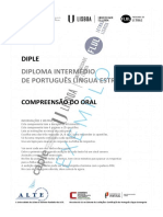 DIPLE - Diploma Intermédio de Português Língua Estrangeira - Compreensão do Oral