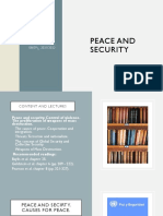 Peace and Security: World Politics 08 (09) - 2021/2022