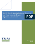 NaDCC Disinfectant in Janitorial Cleaning and Comparison To Bleach - Exposure Assessment